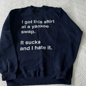 Navy Graphic Crewneck Sweatshirt - Men